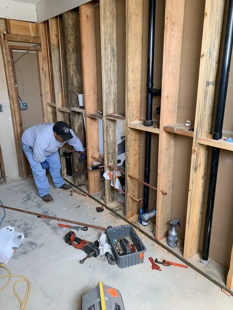 Commercial rough-in plumbing for Water Heater Replacement in Dunlap